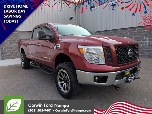 Cayenne Red Metallic 2019 Nissan Titan Pickup Truck 6-Speed Automatic