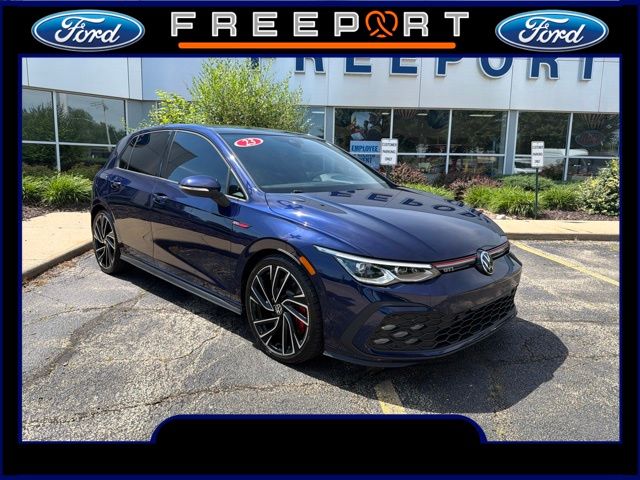 Atlantic Blue Metallic 2023 Volkswagen Golf GTI Hatchback Front-Wheel Drive 7-Speed Dual Clutch