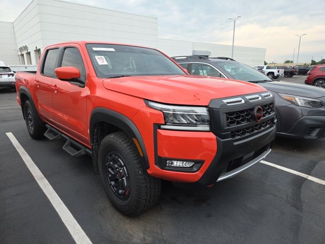 Afterburn Orange 2025 Nissan Frontier Pickup Truck Four-Wheel Drive 9-Speed Automatic Overdrive