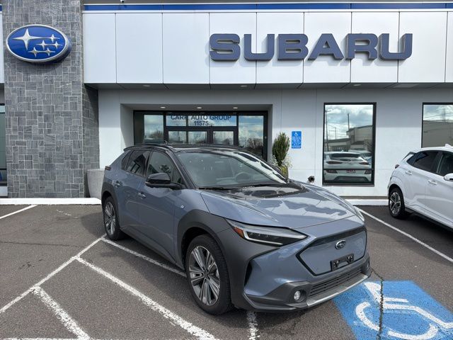 Harbor Mist Gray Pearl 2-Tone 2023 Subaru Solterra Touring AWD SUV / Crossover All-Wheel Drive 1-Speed Automatic