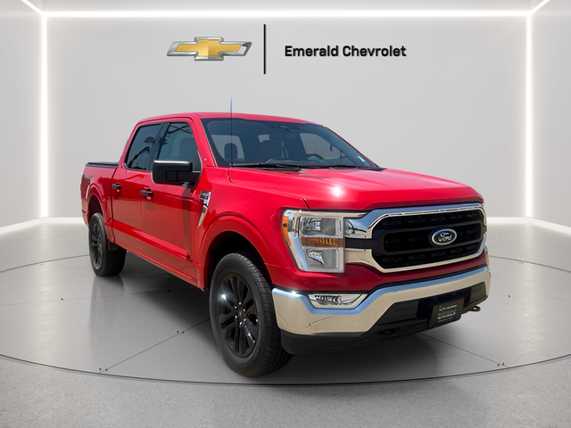 Race Red 2021 Ford F-150 Pickup Truck Four-Wheel Drive 10-Speed Automatic