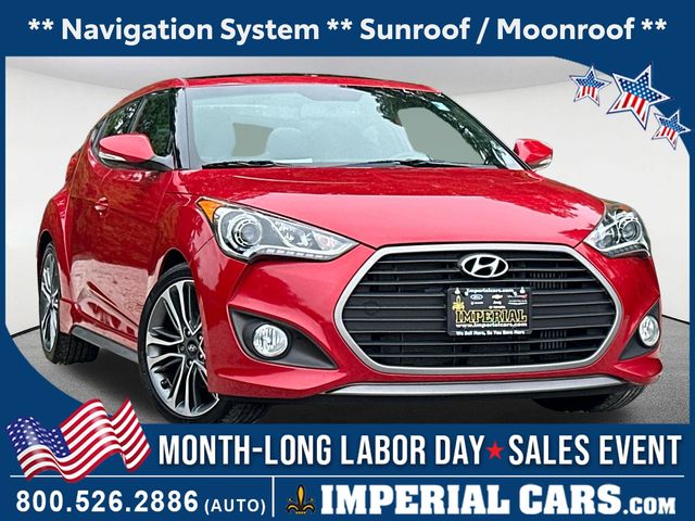 Boston Red Metallic 2017 Hyundai Veloster Coupe Front-Wheel Drive 7-Speed Dual Clutch