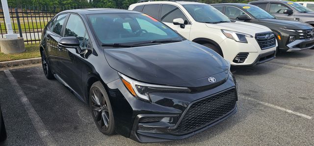 Midnight Black Metallic 2023 Toyota Corolla SE FWD Sedan Front-Wheel Drive Continuously Variable Transmission