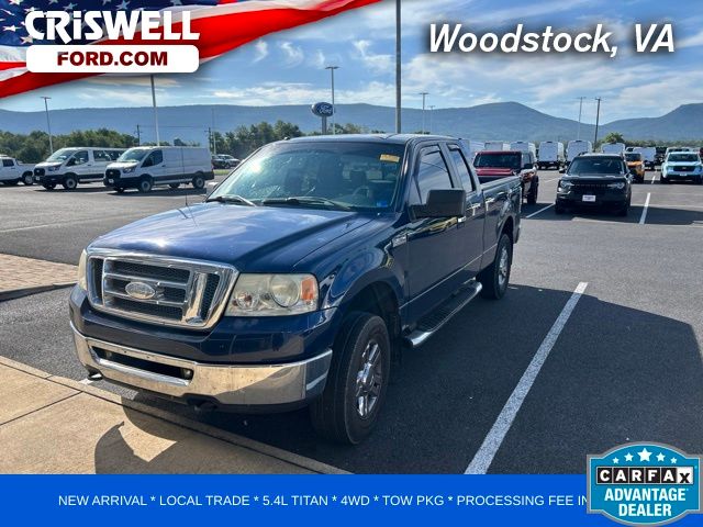 Dark Blue Pearl Clearcoat Metallic 2008 Ford F-150 Pickup Truck Four-Wheel Drive 4-Speed Automatic Overdrive
