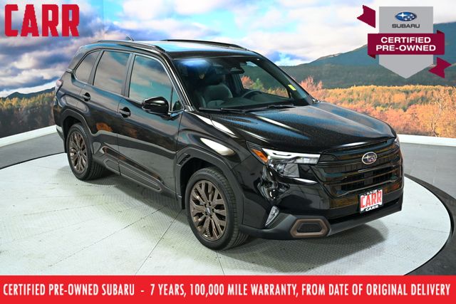 Crystal Black Silica 2026 Subaru Forester Sport Crossover AWD SUV / Crossover All-Wheel Drive Continuously Variable Transmission