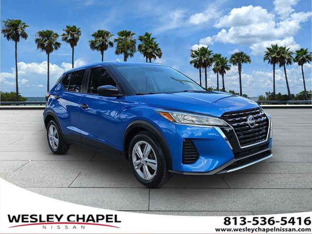 Electric Blue Metallic 2023 Nissan Kicks SUV / Crossover Front-Wheel Drive Continuously Variable Transmission