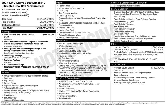 2024 GMC Sierra 3500HD Denali Ultimate