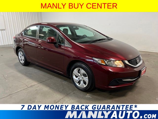 Red (crimson) 2013 Honda Civic Sedan Front-Wheel Drive 5-Speed Automatic
