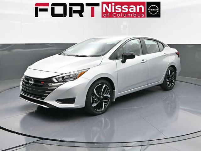 Brilliant Silver Metallic 2025 Nissan Versa SR FWD Sedan Front-Wheel Drive Continuously Variable Transmission