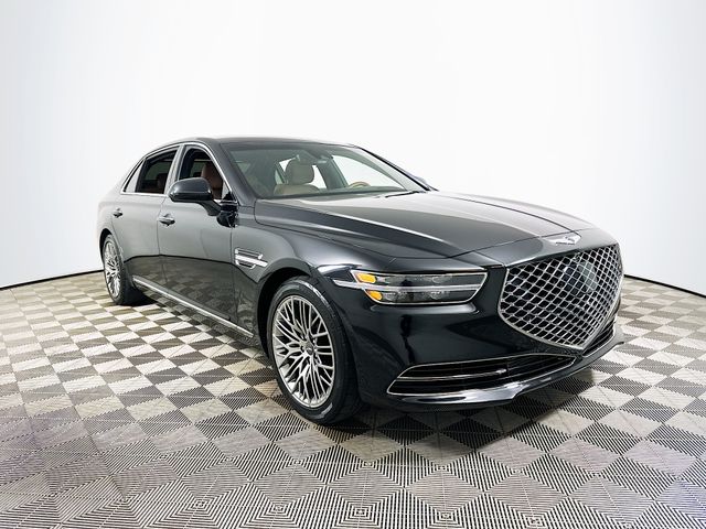 Vik Black 2021 Genesis G90 3.3T Premium RWD Sedan Rear-Wheel Drive Automatic