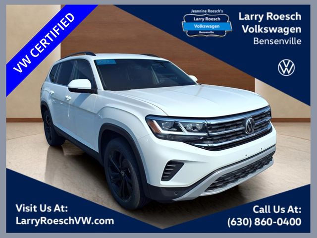 Pure White 2023 Volkswagen Atlas SUV / Crossover Front-Wheel Drive 8-Speed Automatic