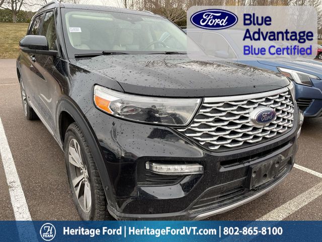Black 2020 Ford Explorer Platinum AWD SUV / Crossover All-Wheel Drive Automatic