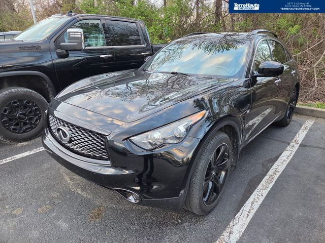 Black Obsidian 2017 INFINITI QX70 AWD SUV / Crossover All-Wheel Drive 7-Speed Automatic