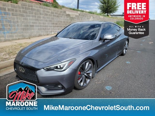 Gray (Graphite Shadow) 2018 INFINITI Q60 Coupe All-Wheel Drive 7-Speed Automatic