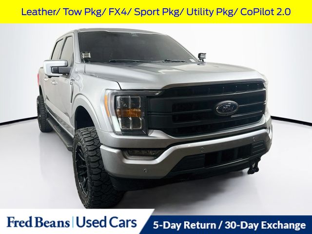 Iconic Silver Metallic 2022 Ford F-150 Pickup Truck Four-Wheel Drive Automatic