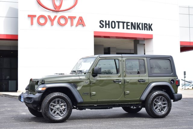 Sarge Green Clearcoat 2024 Jeep Wrangler SUV / Crossover Four-Wheel Drive 8-Speed Automatic