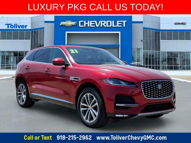 Red 2021 Jaguar F-PACE SUV / Crossover All-Wheel Drive 8-Speed Automatic