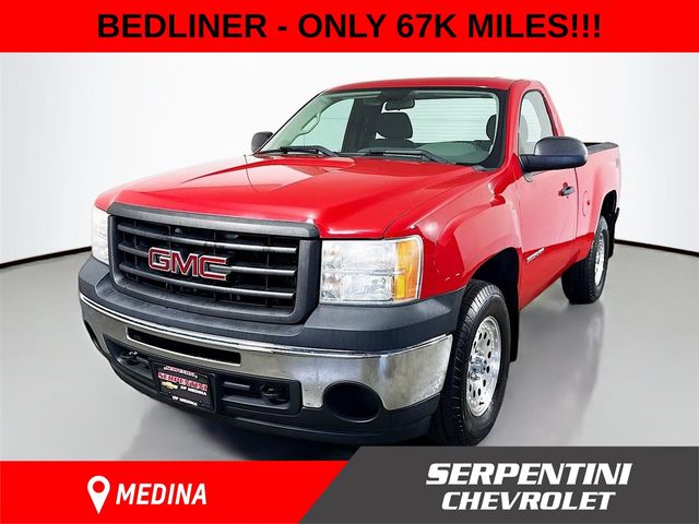 Fire Red 2013 GMC Sierra 1500 Work Truck 4WD Pickup Truck Four-Wheel Drive 4-Speed Automatic Overdrive