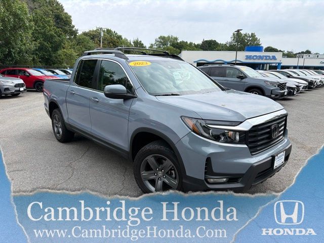 Gray 2023 Honda Ridgeline Pickup Truck All-Wheel Drive 9-Speed Automatic
