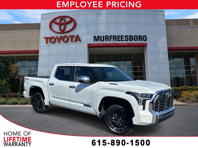 Pearl 2025 Toyota Tundra Hybrid 1794 Edition HV CrewMax Cab 4WD Pickup Truck Four-Wheel Drive Automatic
