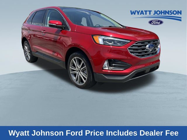 Red Metallic 2024 Ford Edge SUV / Crossover All-Wheel Drive 8-Speed Automatic