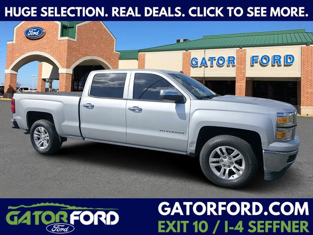 Silver Ice Metallic 2014 Chevrolet Silverado 1500 LT Crew Cab RWD Pickup Truck 4X2 6-Speed Automatic Overdrive