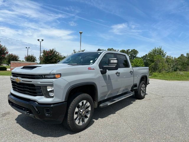 Slate Gray Metallic 2024 Chevrolet Silverado 2500HD Custom Crew Cab 4WD Pickup Truck Four-Wheel Drive Automatic