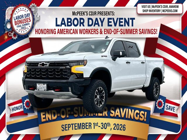 Summit White 2024 Chevrolet Silverado 1500 Pickup Truck Four-Wheel Drive Automatic