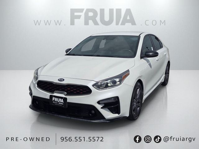 Snow White Pearl 2021 Kia Forte Sedan Front-Wheel Drive Continuously Variable Transmission