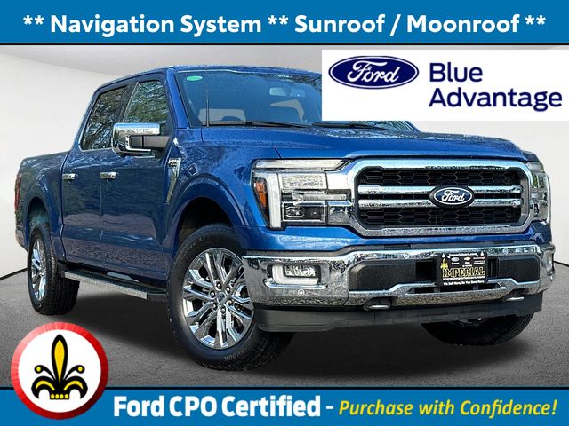 Atlas Blue Metallic 2024 Ford F-150 Pickup Truck Four-Wheel Drive Automatic
