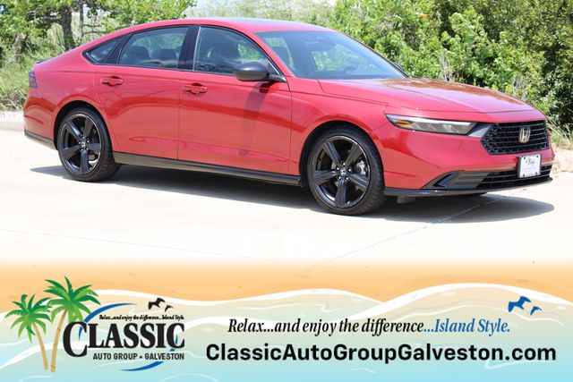 2023 Honda Accord Hybrid Sport-L Red at DeMontrond Automotive Group