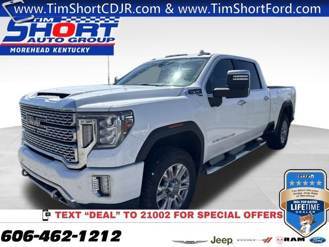 Summit White 2021 GMC Sierra 2500HD Denali Crew Cab 4WD Pickup Truck Four-Wheel Drive 6-Speed Automatic