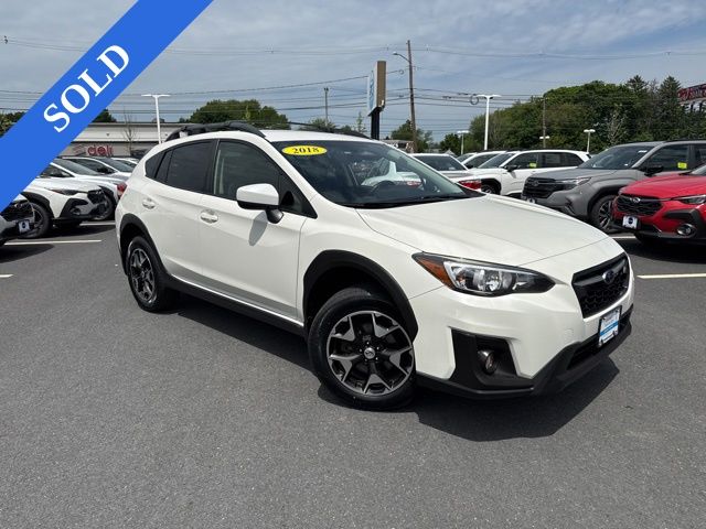 Crystal White Pearl 2018 Subaru Crosstrek SUV / Crossover All-Wheel Drive Continuously Variable Transmission