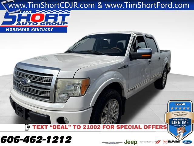 White Platinum Metallic Tri-Coat 2010 Ford F-150 Pickup Truck Four-Wheel Drive 6-Speed Automatic