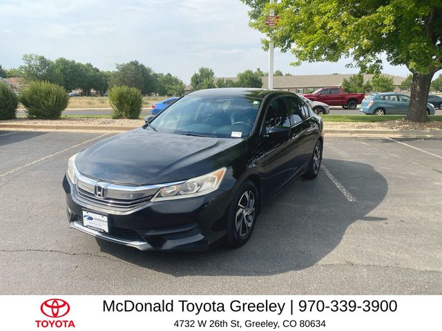 Black 2016 Honda Accord Sedan Front-Wheel Drive Continuously Variable Transmission