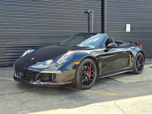 Jet Black Metallic 2015 Porsche 911 Carrera 4 GTS Cabriolet AWD Convertible All-Wheel Drive 7-Speed Automatic