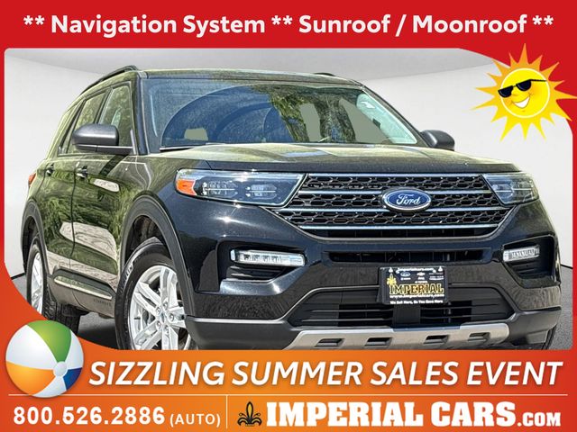Agate Black Metallic 2022 Ford Explorer SUV / Crossover All-Wheel Drive Automatic