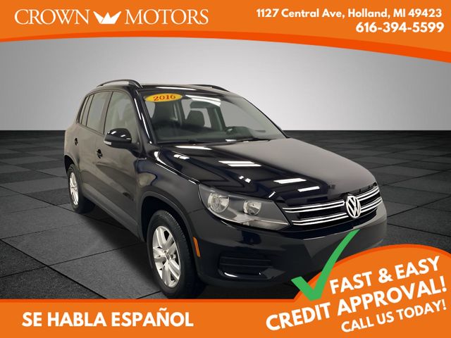 Deep Black 2016 Volkswagen Tiguan SUV / Crossover All-Wheel Drive 6-Speed Automatic