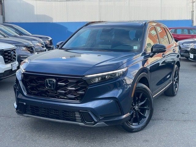 Canyon River Blue Metallic 2023 Honda CR-V Hybrid Sport AWD SUV / Crossover All-Wheel Drive Continuously Variable Transmission