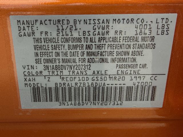 2022 Nissan Sentra SR Orange at Shottenkirk Kia Fort Bend