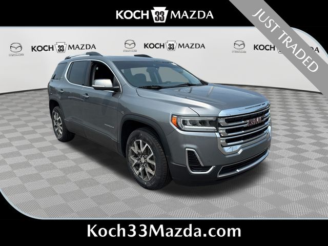 Gray (Satin Steel Metallic) 2021 GMC Acadia SUV / Crossover Four-Wheel Drive 9-Speed Automatic
