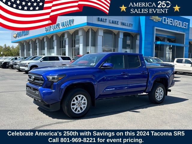 Blue 2024 Toyota Tacoma Pickup Truck Four-Wheel Drive 8-Speed Automatic