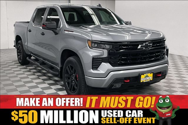 Sterling Gray Metallic 2024 Chevrolet Silverado 1500 Pickup Truck Four-Wheel Drive 10-Speed Automatic