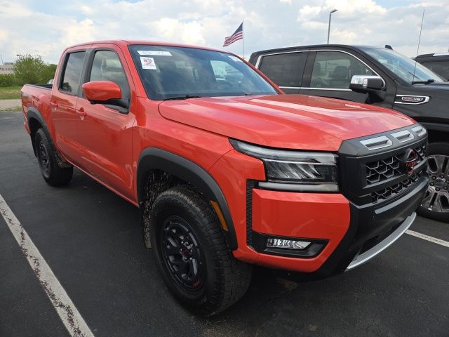 Afterburn Orange 2025 Nissan Frontier PRO-4X Crew Cab 4WD Pickup Truck Four-Wheel Drive 9-Speed Automatic Overdrive