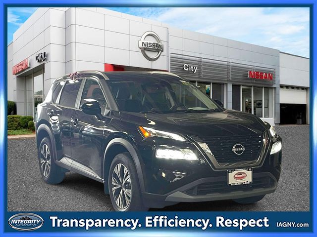 Super Black 2023 Nissan Rogue SV AWD SUV / Crossover All-Wheel Drive Continuously Variable Transmission