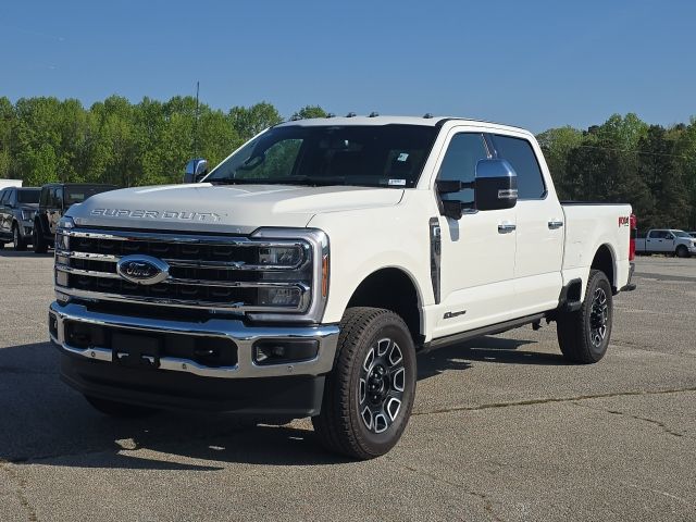 White Metallic 2025 Ford F-250 Super Duty King Ranch Crew Cab 4WD Pickup Truck Four-Wheel Drive Automatic