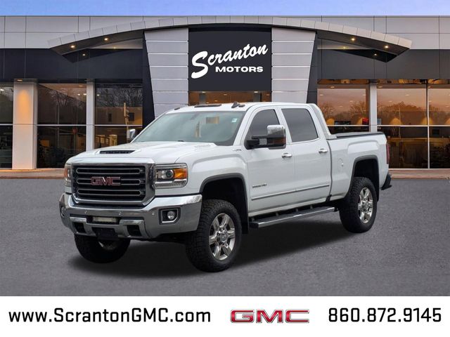 Summit White 2019 GMC Sierra 2500HD SLT Crew Cab 4WD Pickup Truck Four-Wheel Drive 6-Speed Automatic