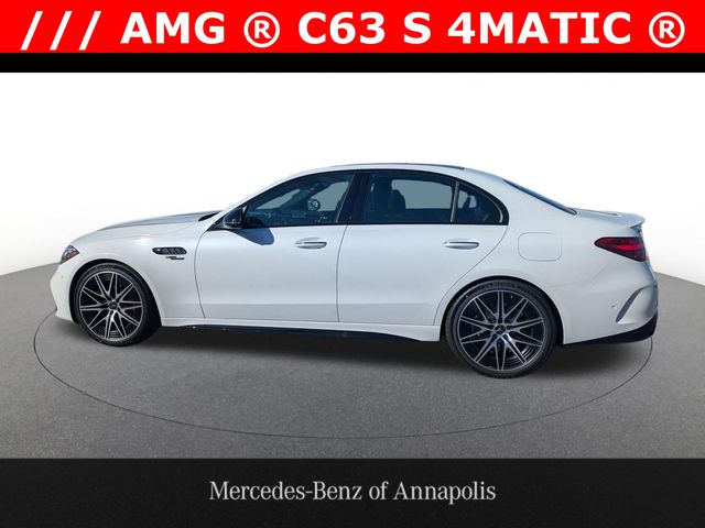 Moonlight White 2026 Mercedes-Benz C-Class AMG C 63 S E Performance Sedan All-Wheel Drive 9-Speed Automatic