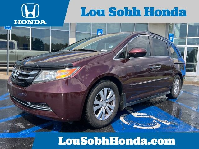 Dark Cherry Pearl 2014 Honda Odyssey Minivan Front-Wheel Drive 6-Speed Automatic