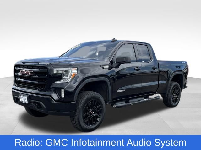Black 2019 GMC Sierra 1500 Elevation Double Cab 4WD Pickup Truck Four-Wheel Drive 8-Speed Automatic